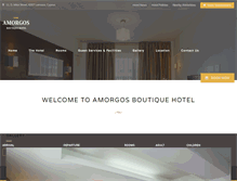 Tablet Screenshot of amorgoshotel.com